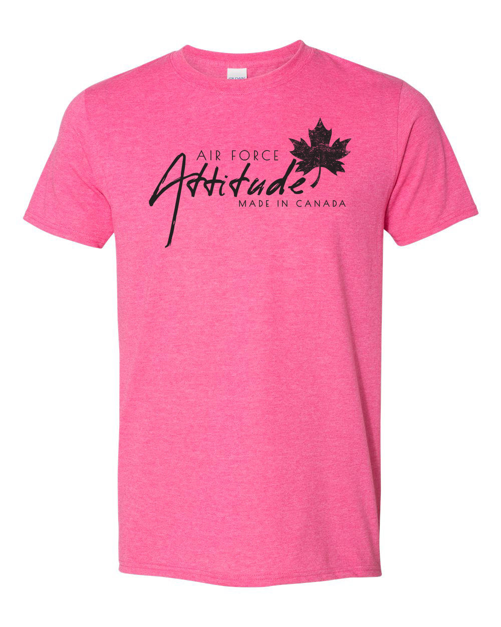 Heather Heliconia - Air Force Attitude Soft T-Shirts - Black