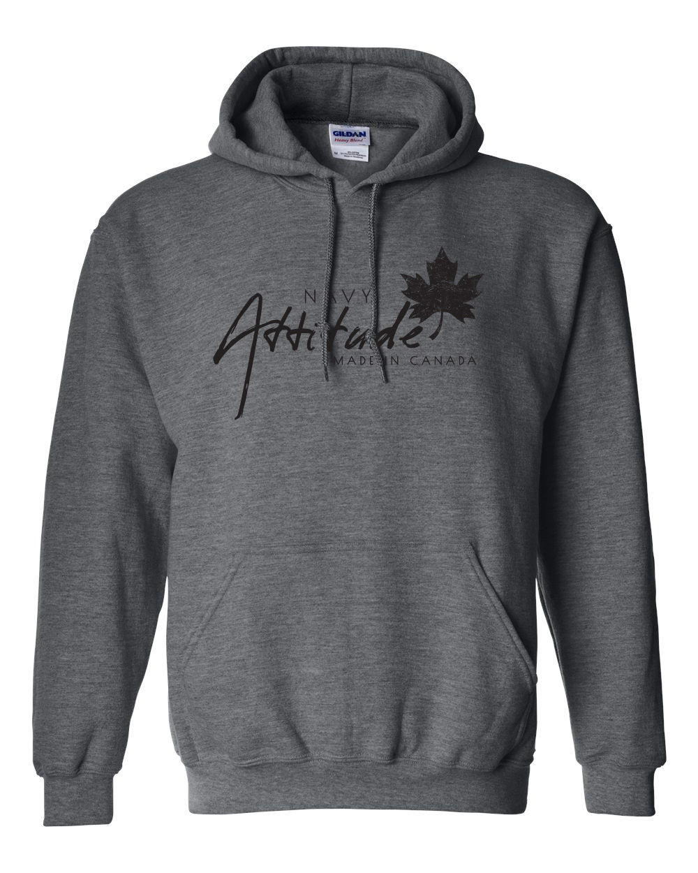 Heather Dark Grey - Navy Attitude Sweater - Black