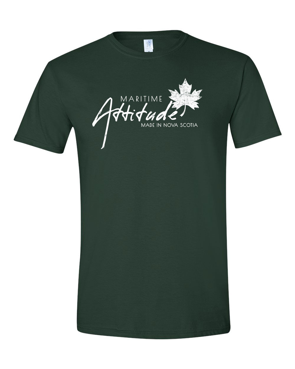 Forest Green - Maritime Attitude Soft T-Shirts - White