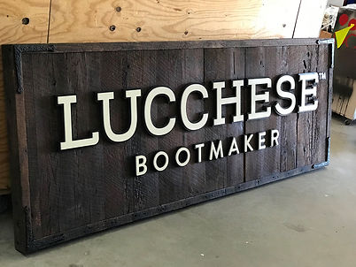 custom retail wooden signs