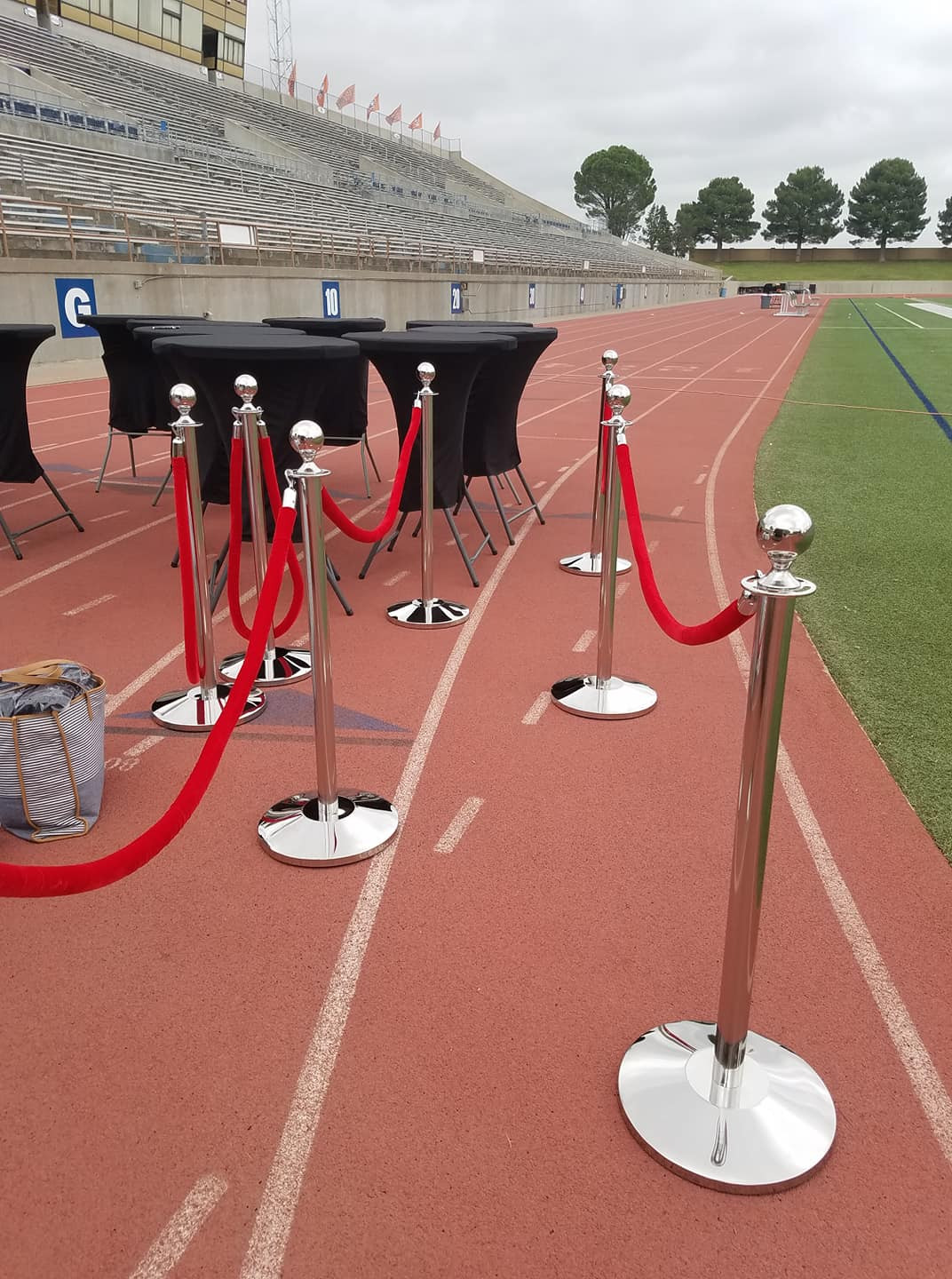 Red Ropes and Silver Stanchions