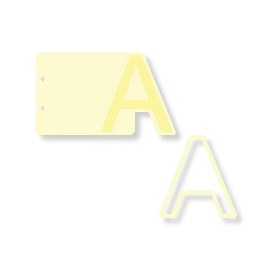 Alphabet Mini Album - A - arquivo de corte