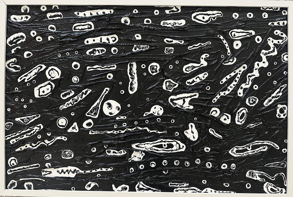 Nasca Theme Black | Mixed Media