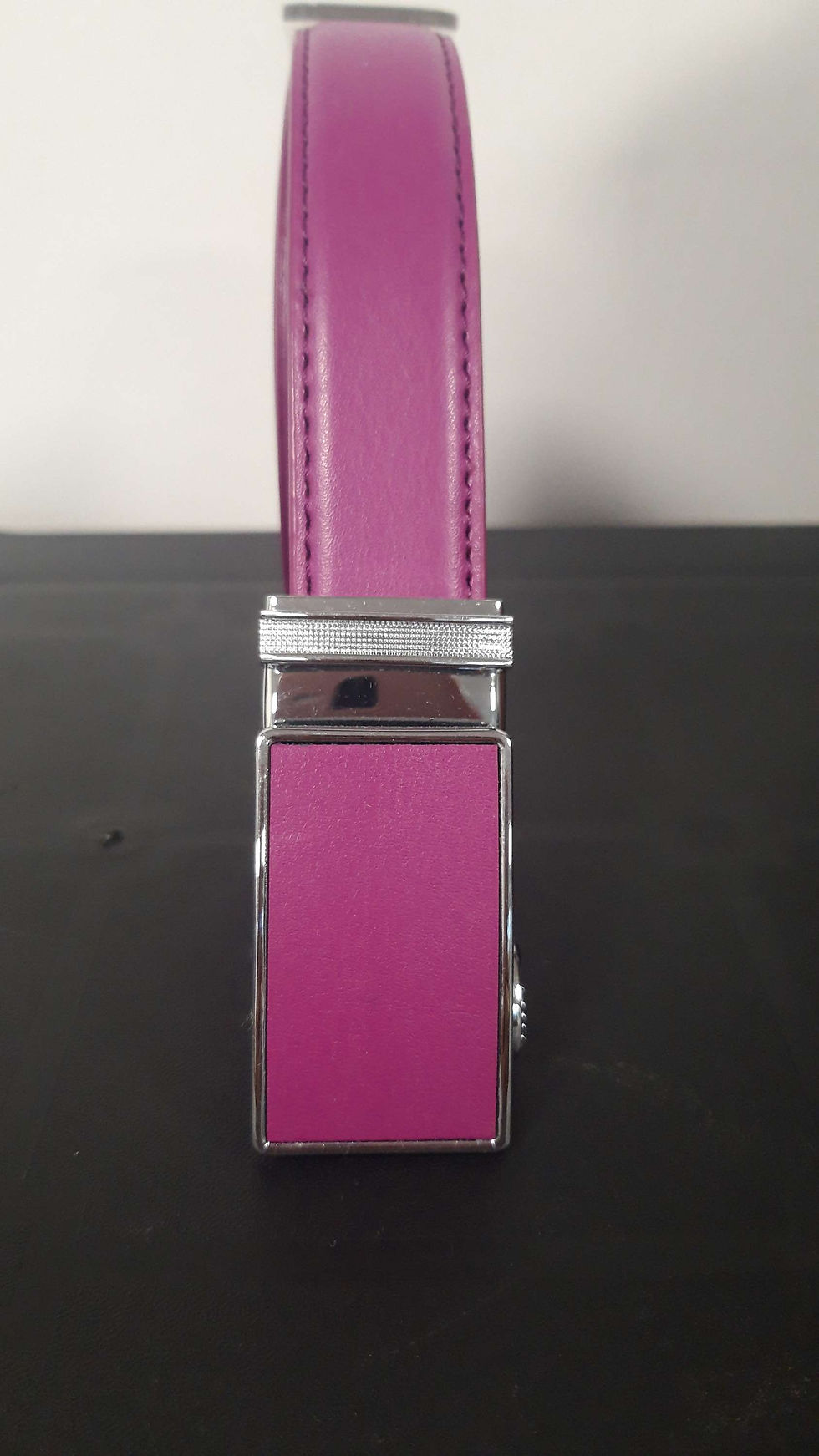 CEINTURE AUTOMATIQUE CUIR VIOLET CLAIR POUR FEMME MASSILIANO SERGIO