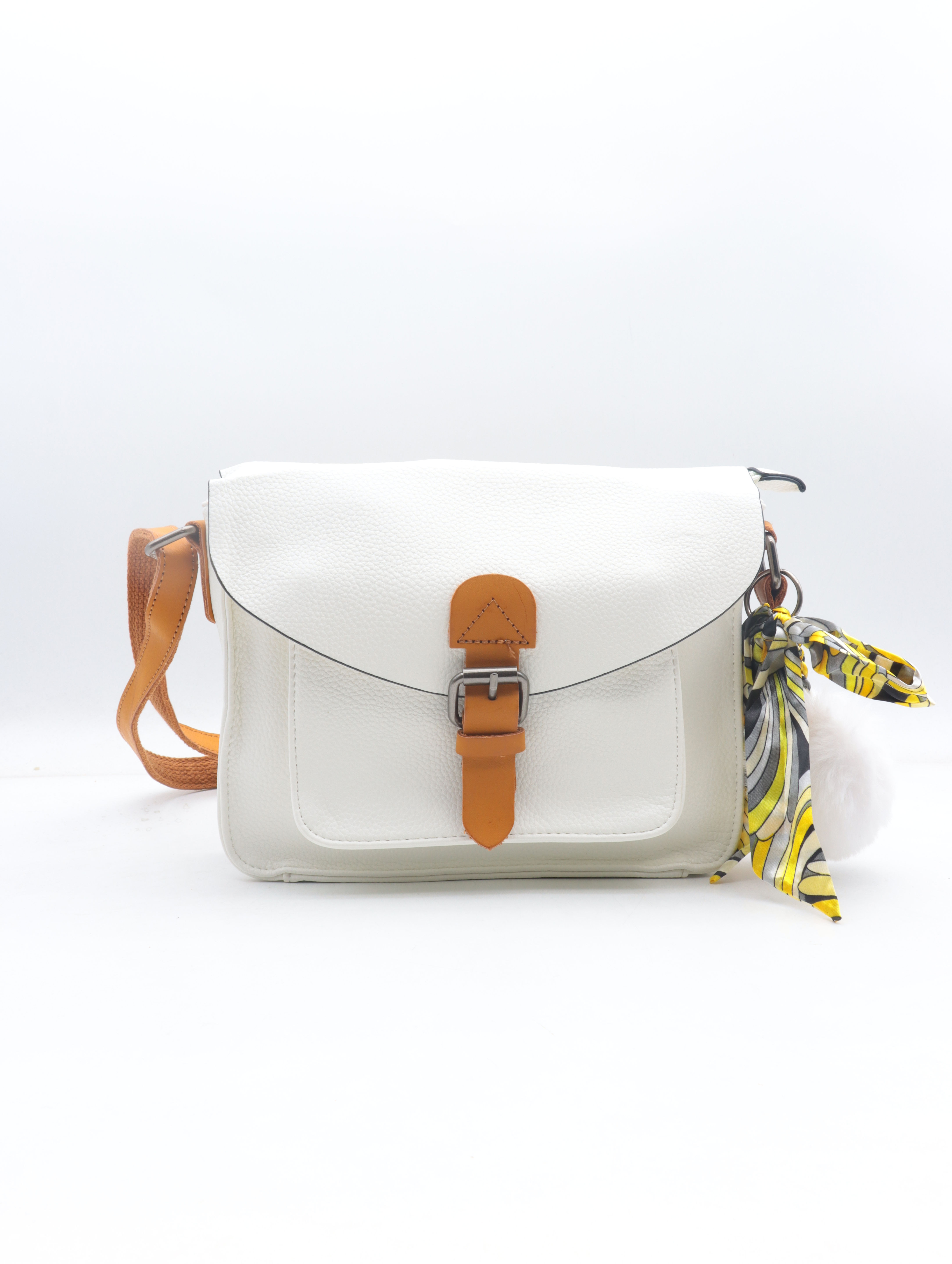 SAC EN BANDOULIERE FLORA&CO H6788 - Couleur BLANC