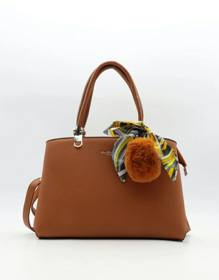 SAC A MAIN FLORA&CO F2517 - Couleur CAMEL