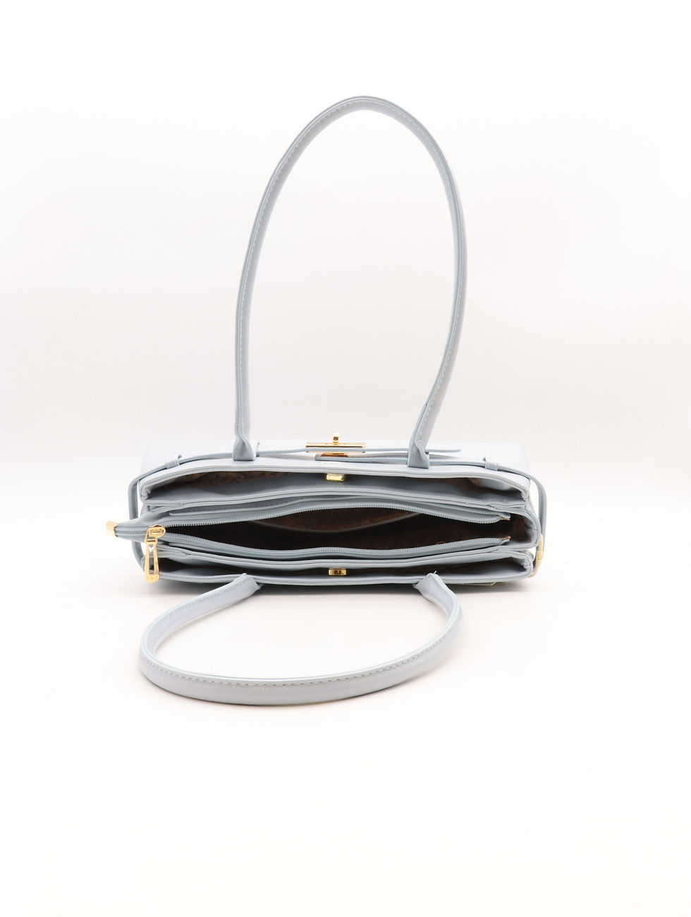 Miniature : SAC A MAIN FLORA&CO F9942 - Couleur BLEU CLAIR