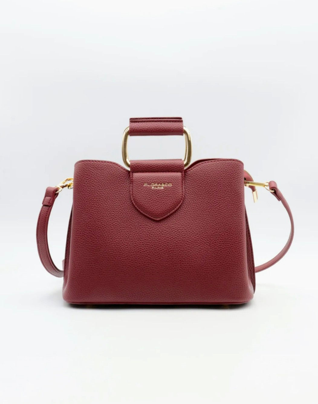 PETIT SAC A MAIN FLORA&CO F6977 - Couleur BORDEAUX