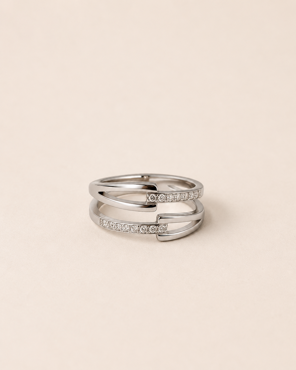 Open Wrap Cubic Zirconia Ring