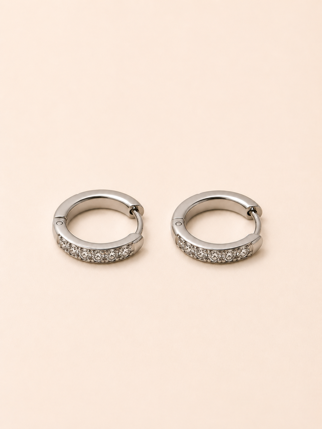 Pavé Huggie Earrings