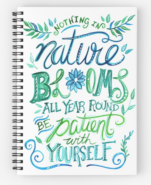 Nothing in nature blooms all year round. Be patient with yourself.