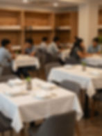  Hostel dining area at Sai Fortune Hostel, Navi Mumbai