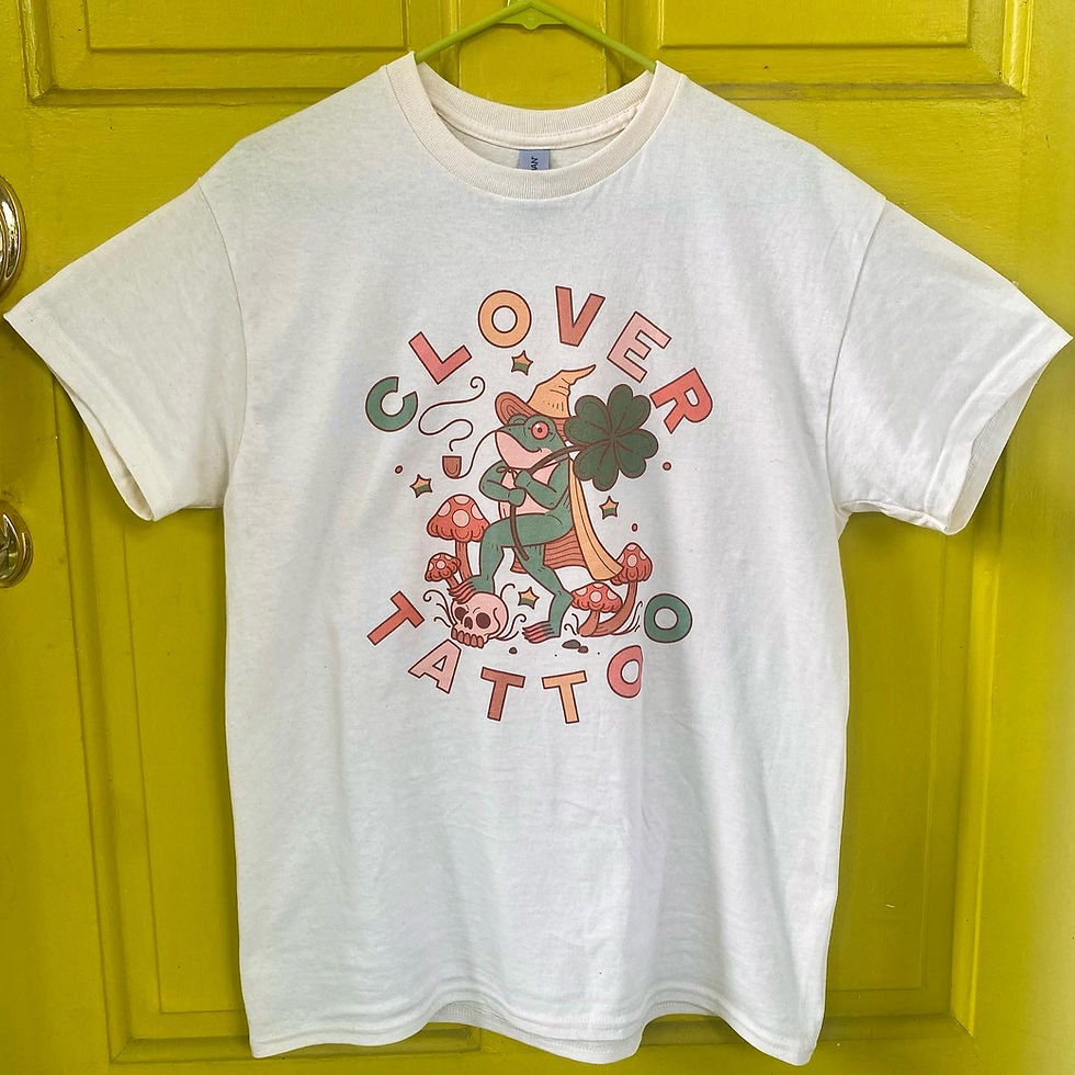 Thumbnail: Clover Tattoo Wizard Frog Tee