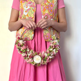 Bouquet de mariée sur anneau