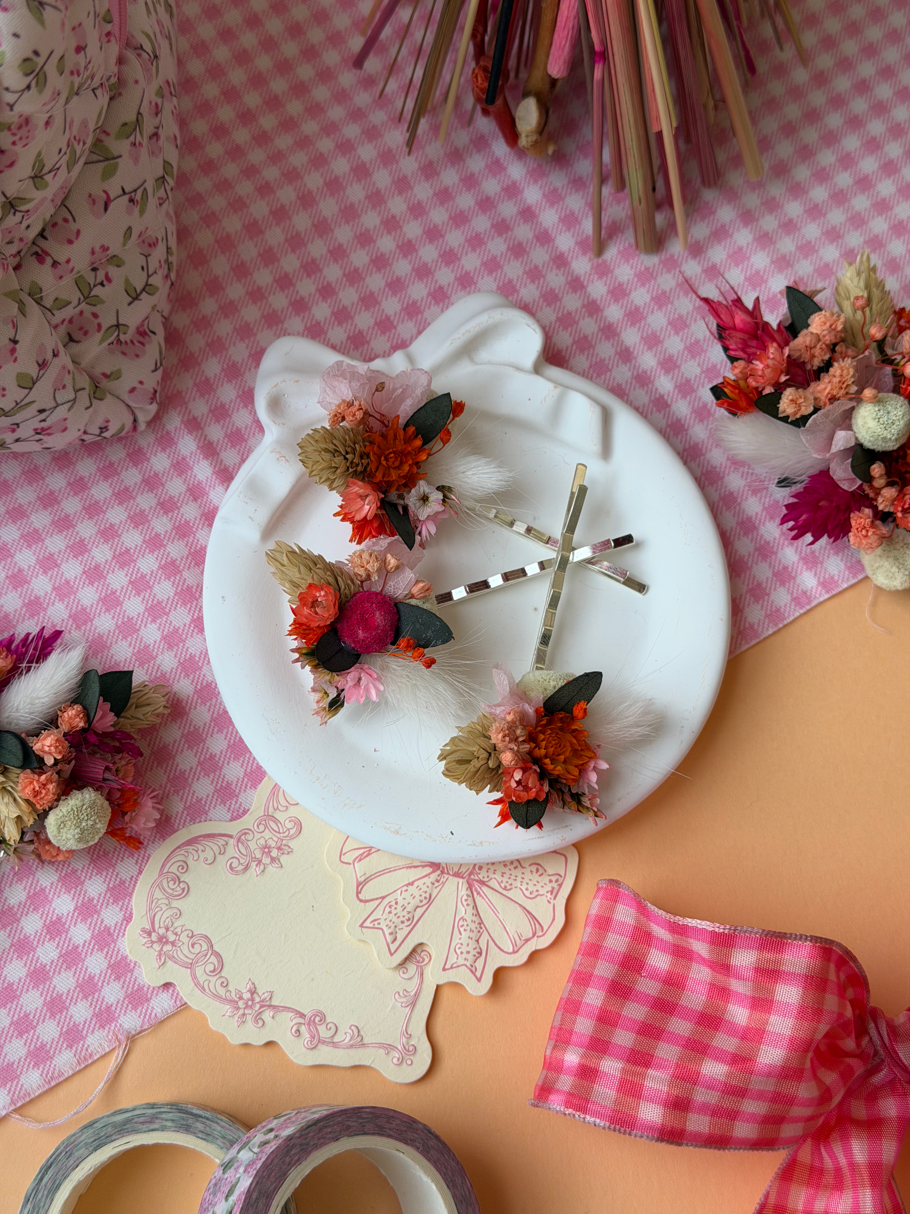 pince plate fleuri mariage