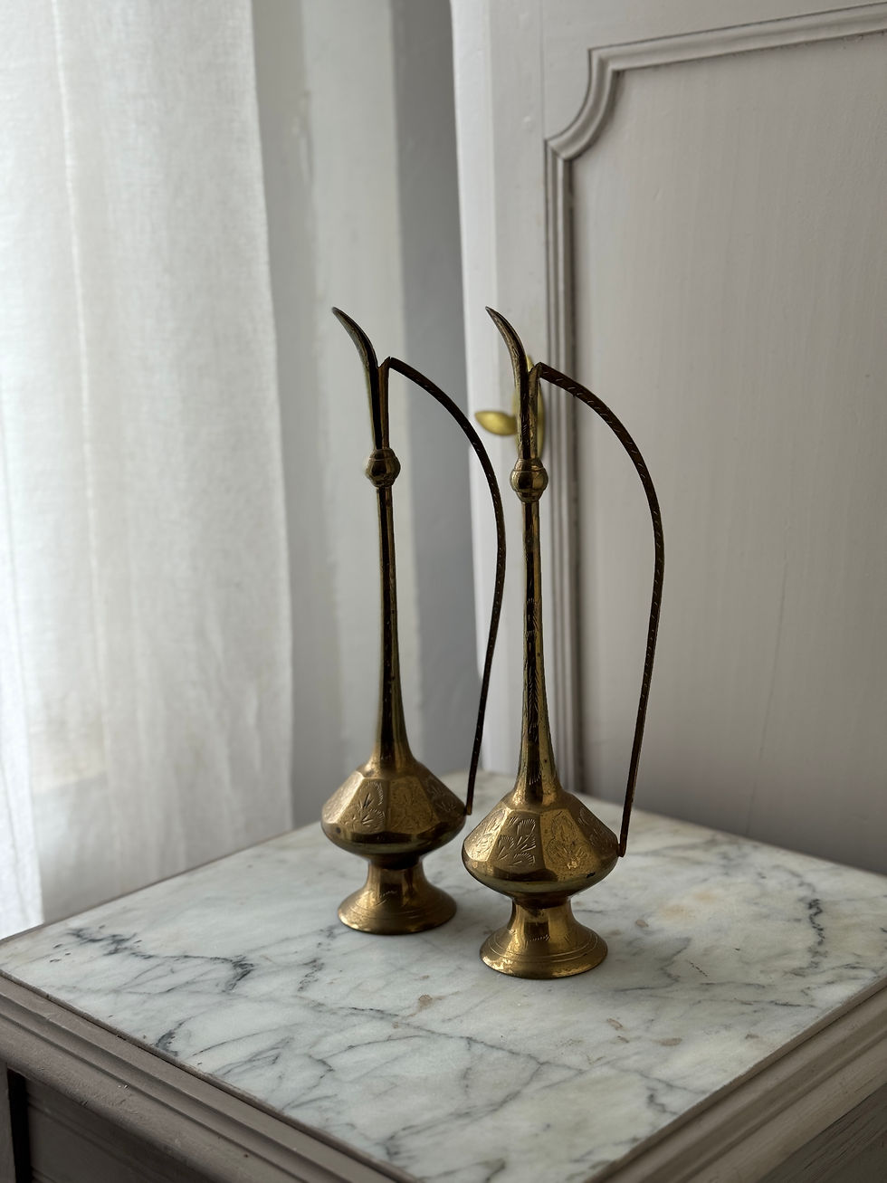 Thumbnail: Solid Brass Oriental Aiguière Jug
