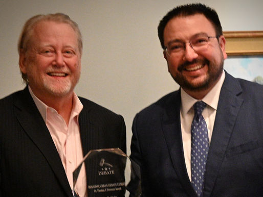 HUDL honors Chafer with Freeman Award, celebrates the year in debate