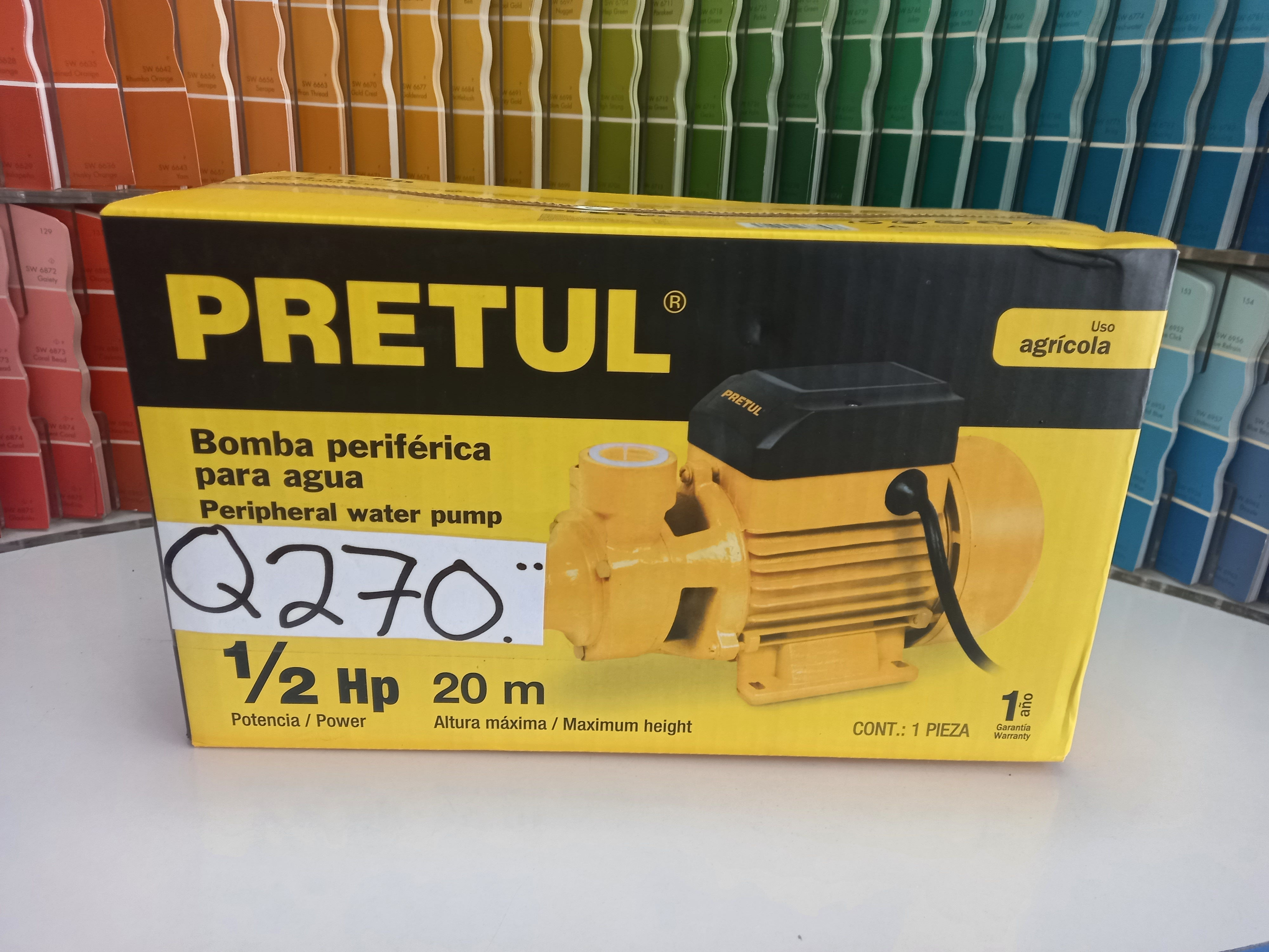 Caja de Bomba para Agua PRETUL