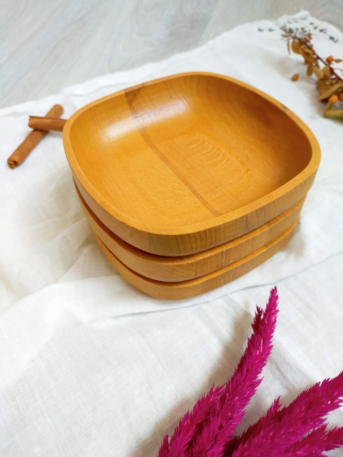 Ahşap Kare Çerezlik