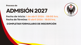 Inicio Proceso de Admisión 2027