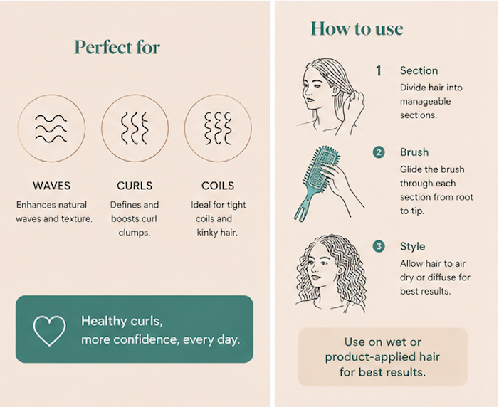 Thumbnail: Amor Curls – Curls Define Styling Brush
