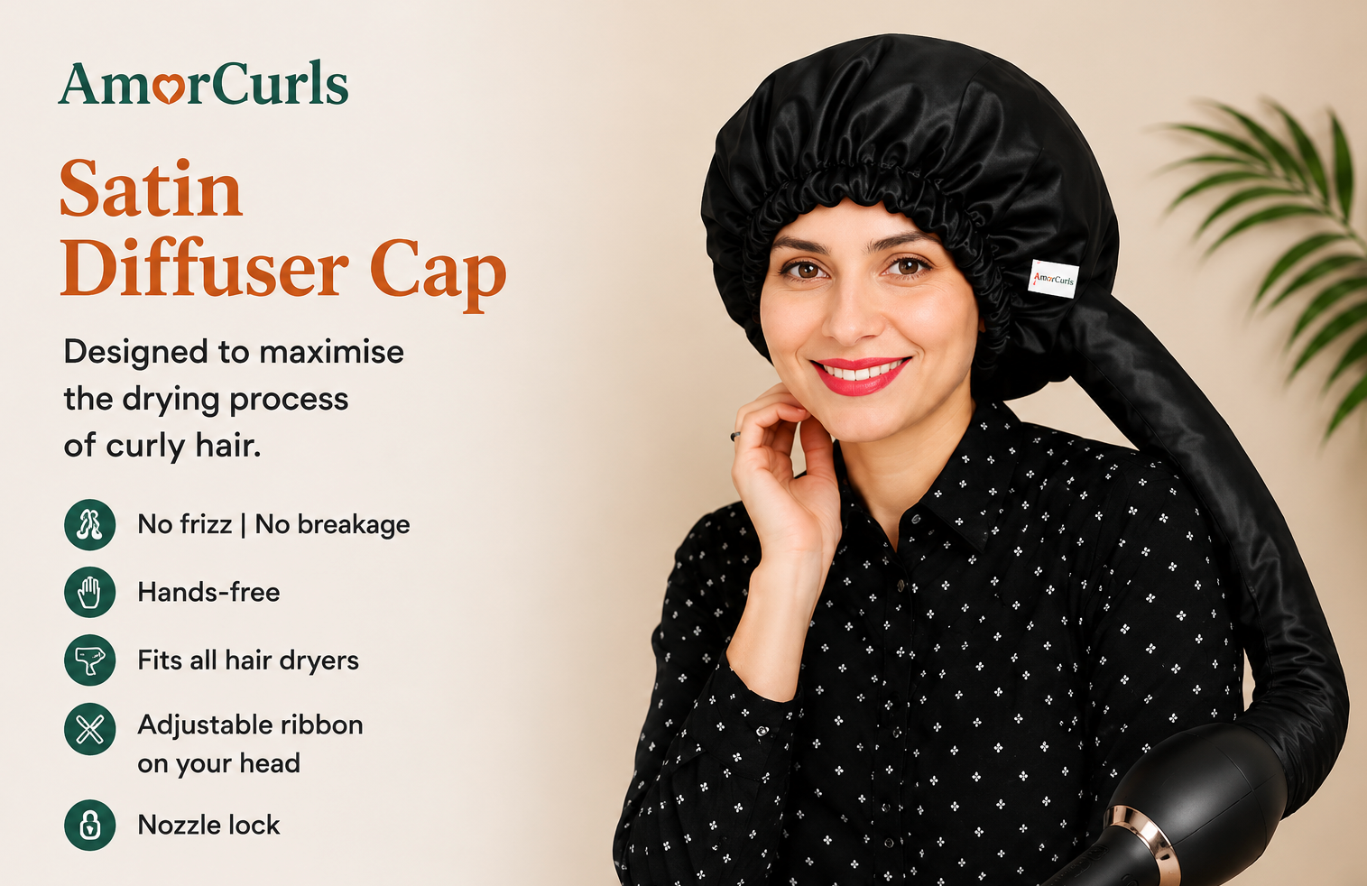 Satin diffuser cap