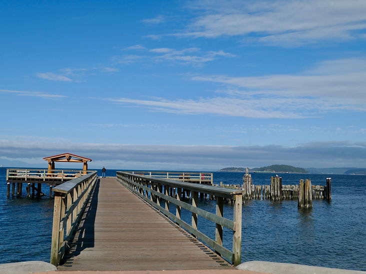 Davis Bay along Sunshine Coast Highway | bike touring Sunshine Coast