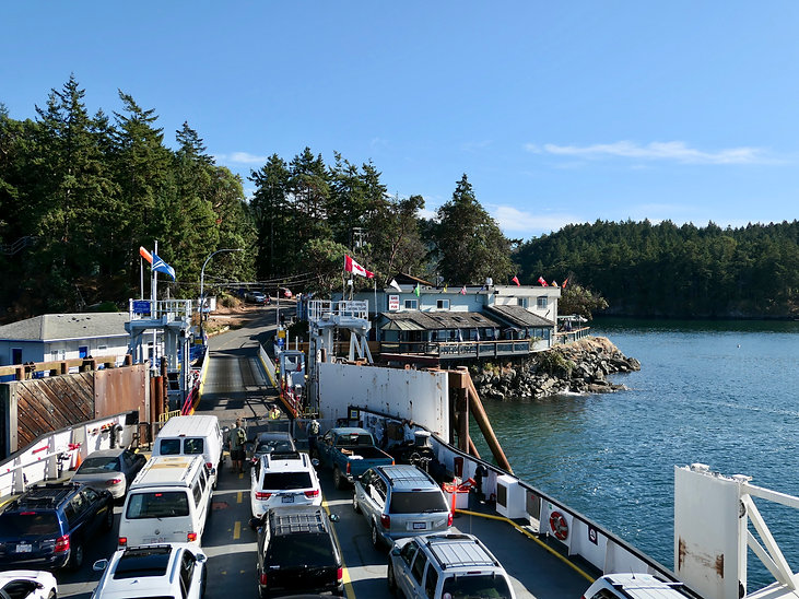 Lyall Bay ferry terminal, Saturna Island | cycle touring south Gulf Islands