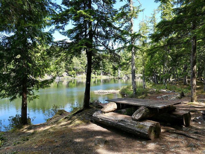 Bob's Lake Rec Camp | bikepacking Texada Island | cycle touring Gulf Islands