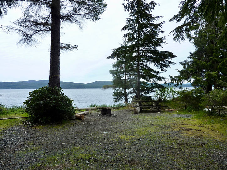 Naka Creek Rec Camp | cycle touring north Vancouver Island