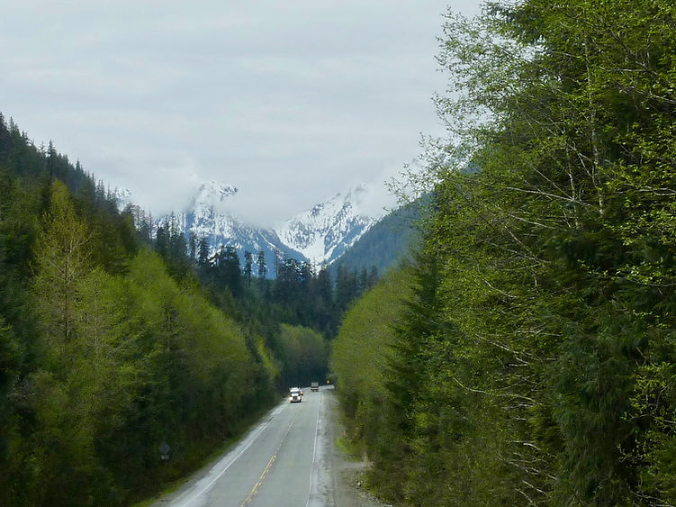 North Island Highway | north of Sayward | cycle touring north Vancouver Island