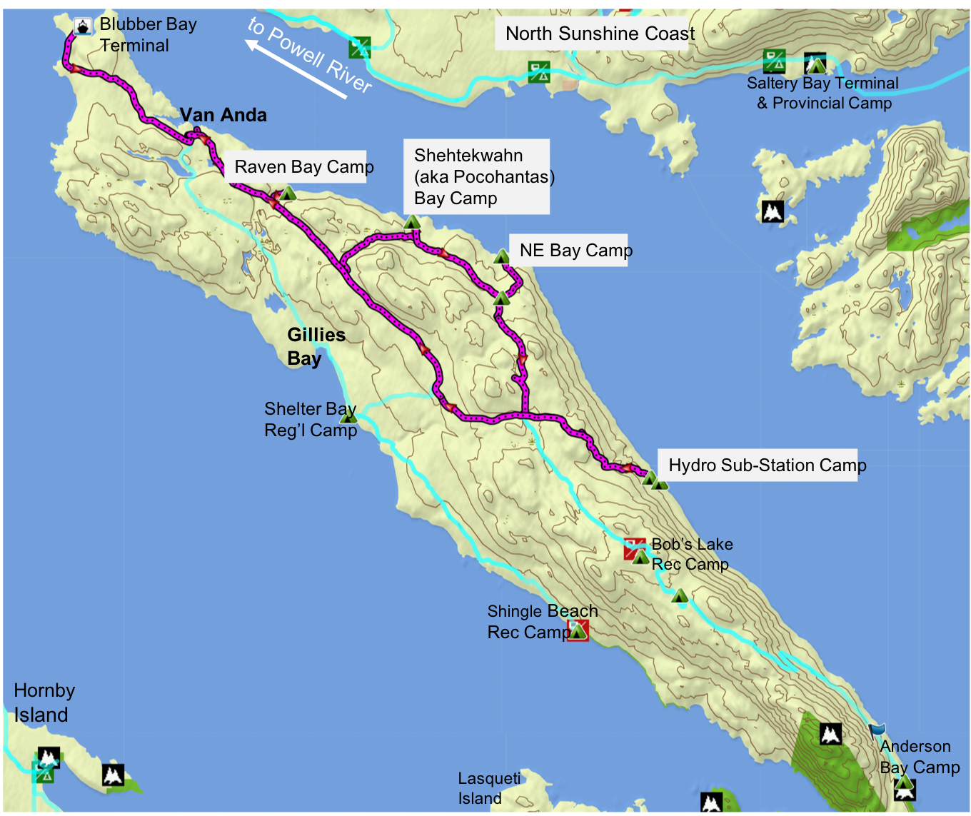 Texada's Hidden NE Bays