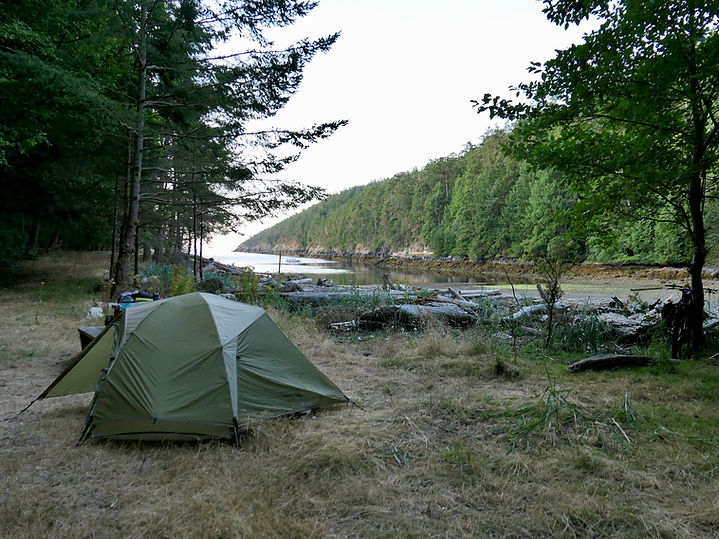 Anderson Bay Provincial Park Campground | bikepacking south Texada Island