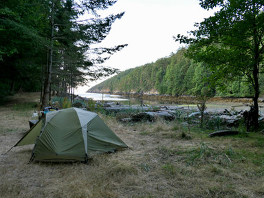 Camping at Anderson Bay