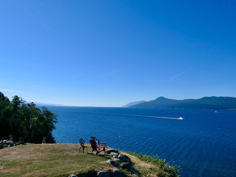 Seaside, SE of Powell River, cycle touring the Sunshine Coast