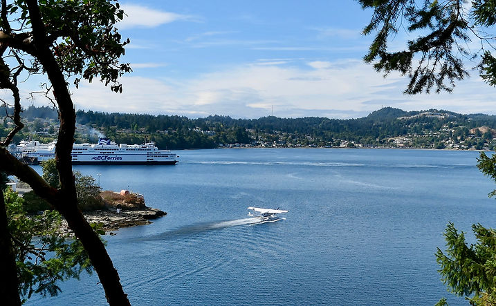 Departure Bay ferry terminal | Nanaimno harbour | cycle touring Vancouver Island