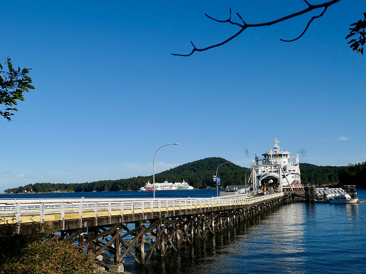 Sturdies Bay Ferry Terminal | SE Galiano Island | cycle touring south Gulf Islands