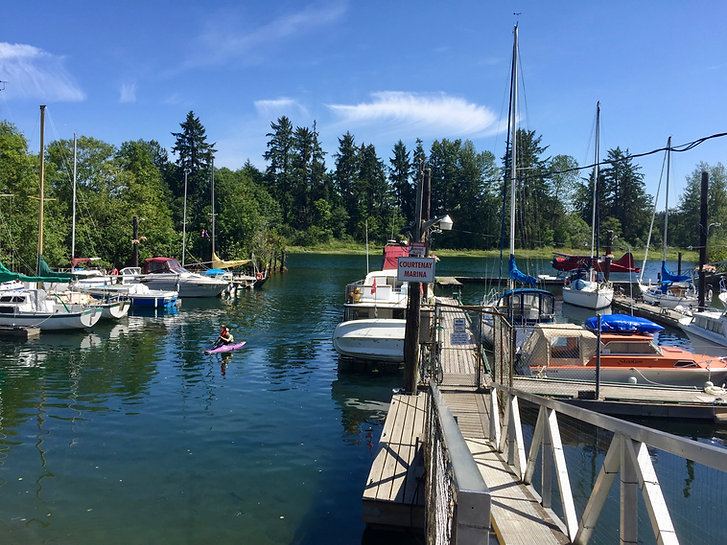 Seaside cycling trails in Courtenay | cycle touring Vancouver Island