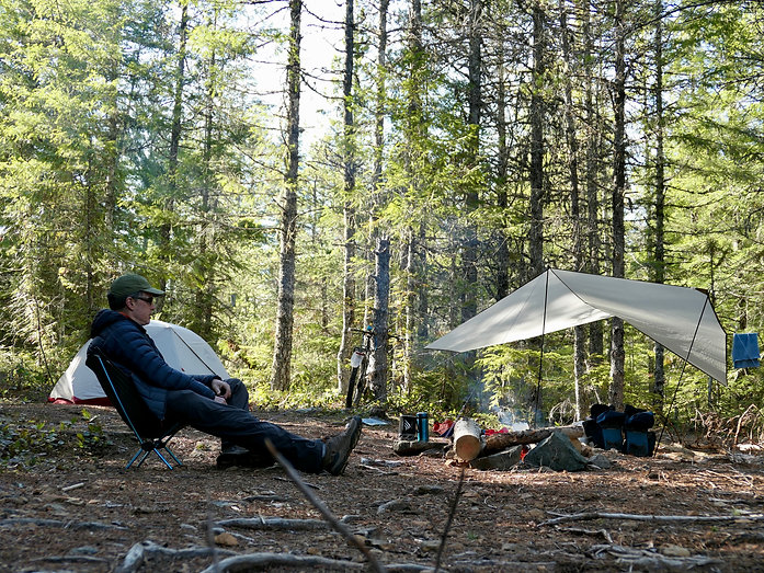 Cleo Lake camp | SW of Courtenay | bikepacking central Vancouver Island