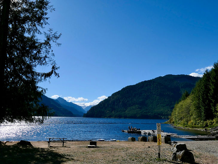 Muchalat Lake Rec Campground | bikepacking north of Gold River | cycle touring Vancouver Island
