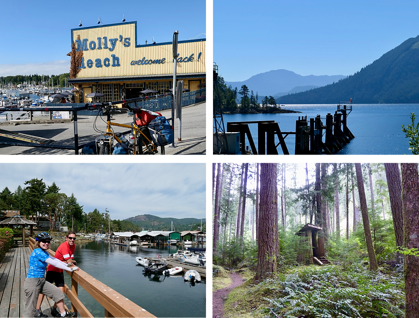 Sunshine Coast photo collage | cycle touring Sunshine Coast
