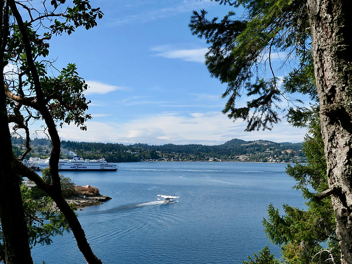 Departure Bay Harbour, Nanaimo | Newcastle Island trails | cycle touring Vancouver Island