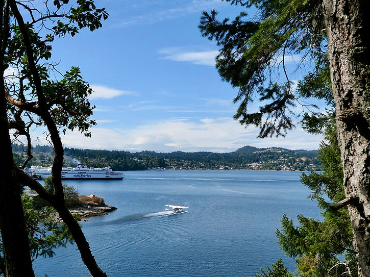 Departure Bay Harbour, Nanaimo | Newcastle Island trails | cycle touring Vancouver Island