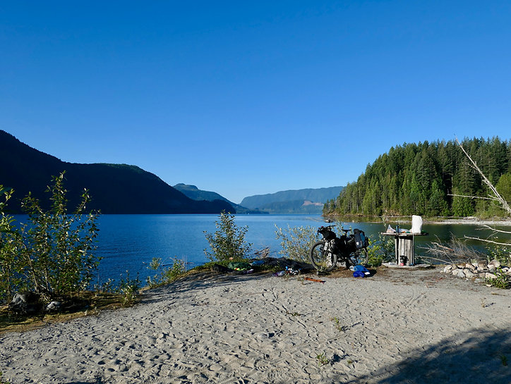 Olsen's Landing camp | bikepacking Theodosia