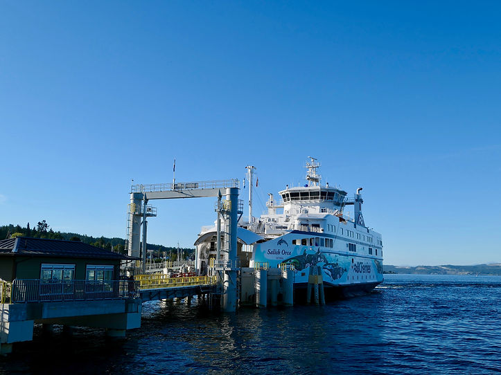 Westview ferry terminal, Powell River | bike touring north Sunshine Coast
