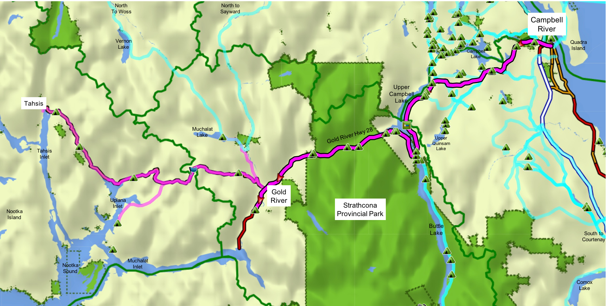 Campbell River to Gold River