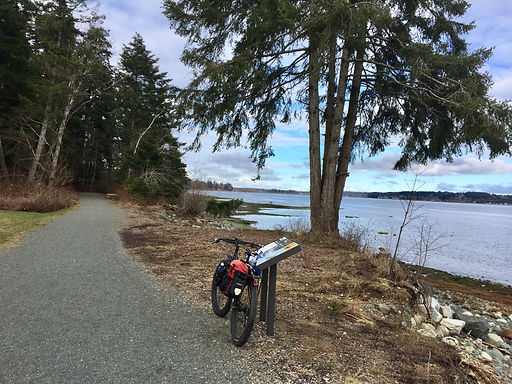 Royston seaside trails | cycle touring Courtenay | cycle touring Vancouver Island | cycling links