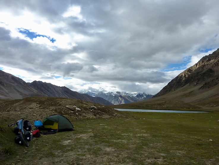 Hilleberg Rogen cycle touring tent | cycle touring Ladakh, north India