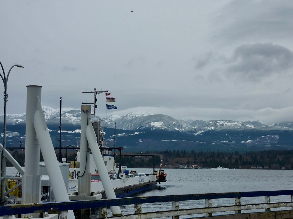 Denman Island Terminal, looking west