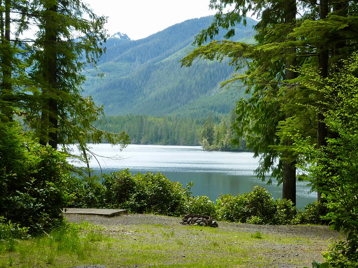 Ida Lake Rec Camp | south of Telegraph Cove | bikepacking north Vancouver Island